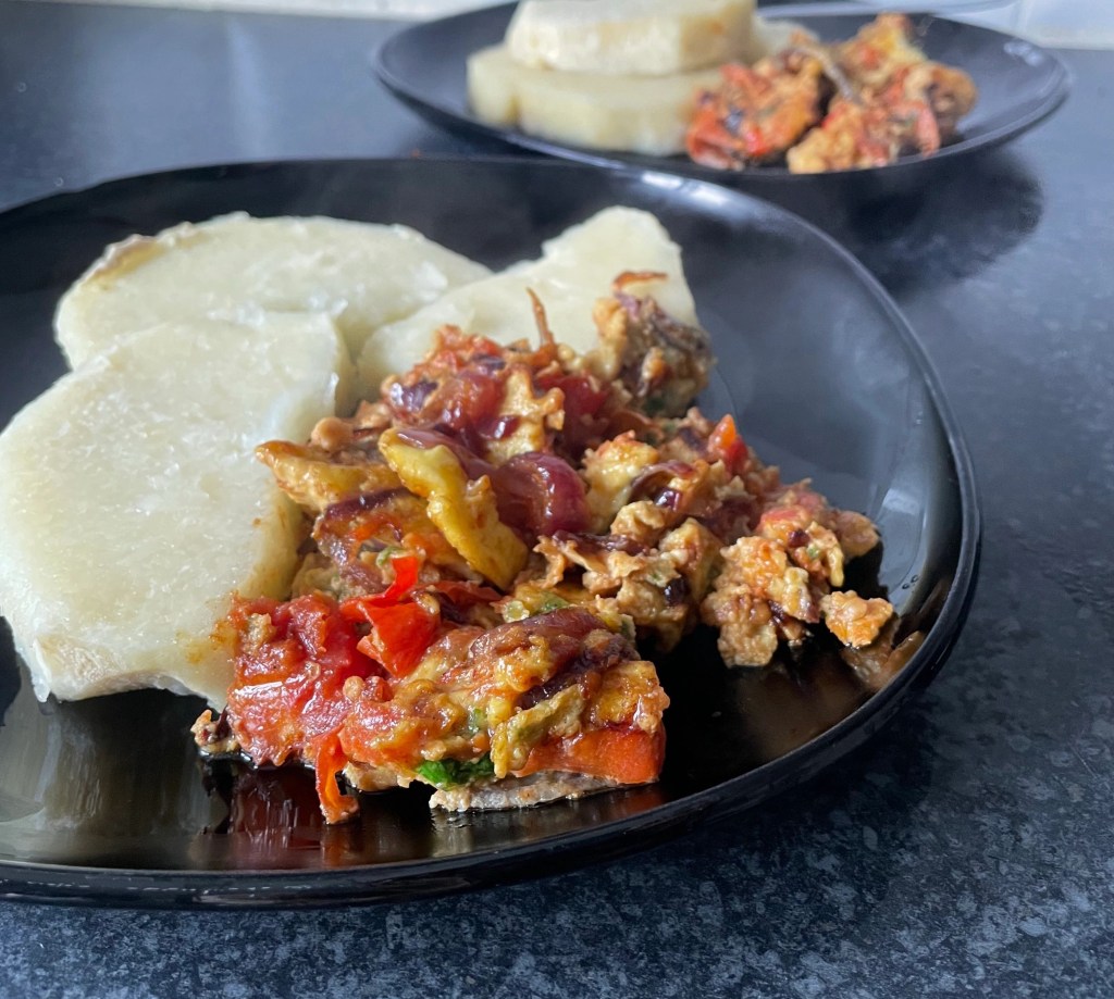 Yam and Spicy Fried&nbsp;Egg