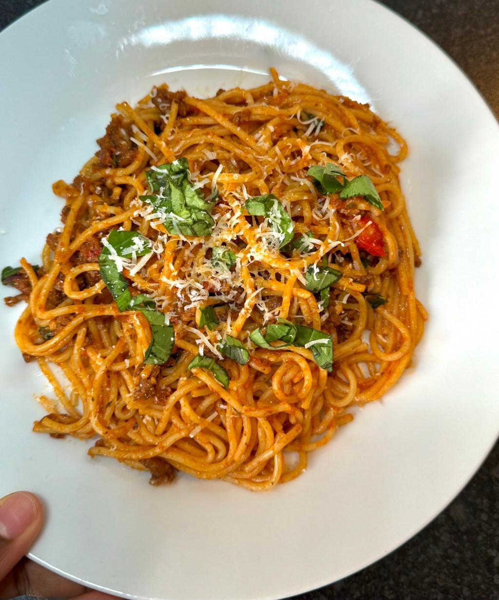 Quick, and Delicious Weeknight Spaghetti Bolognese Recipe with&nbsp;Parmesan
